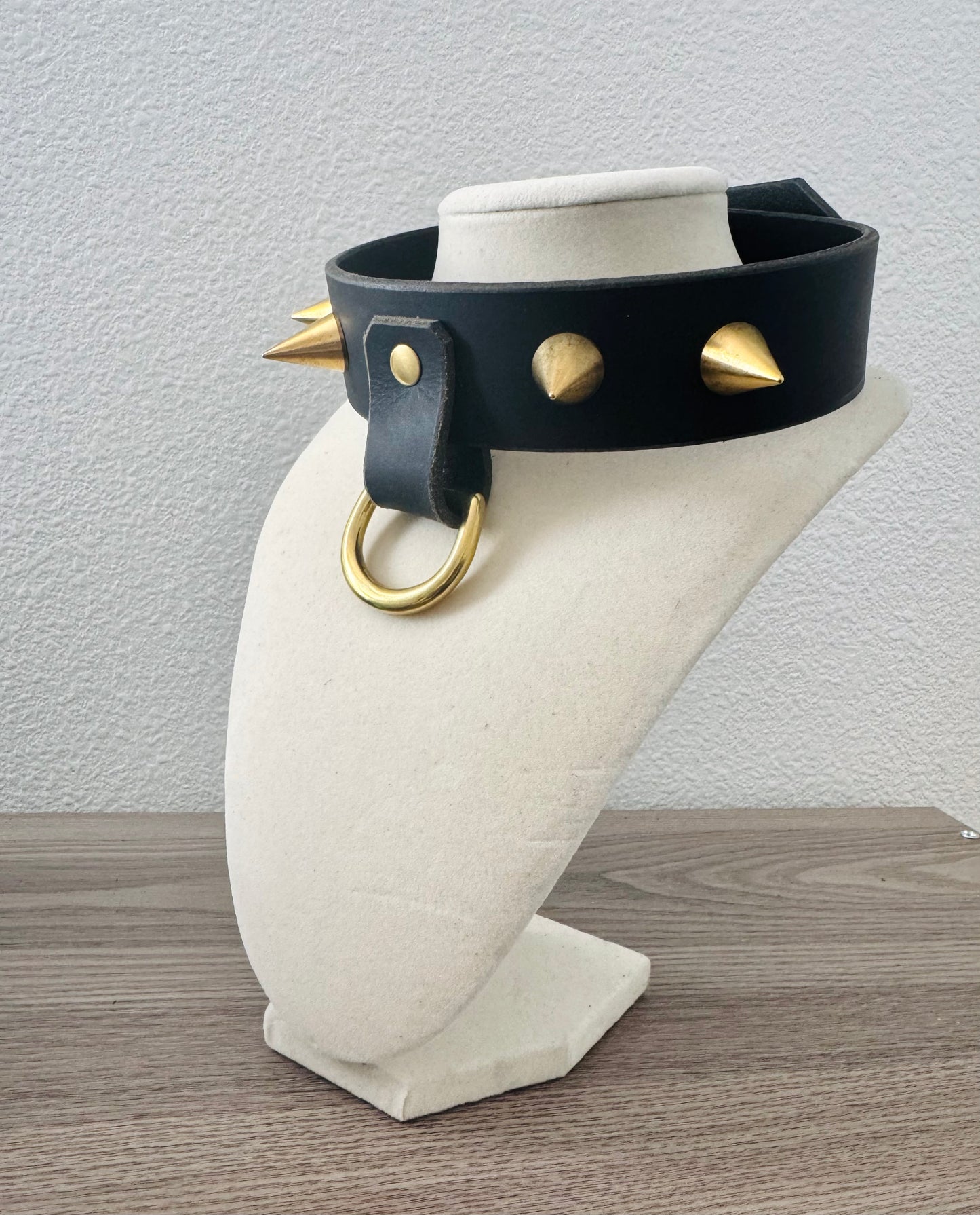 Brass Spike Collar