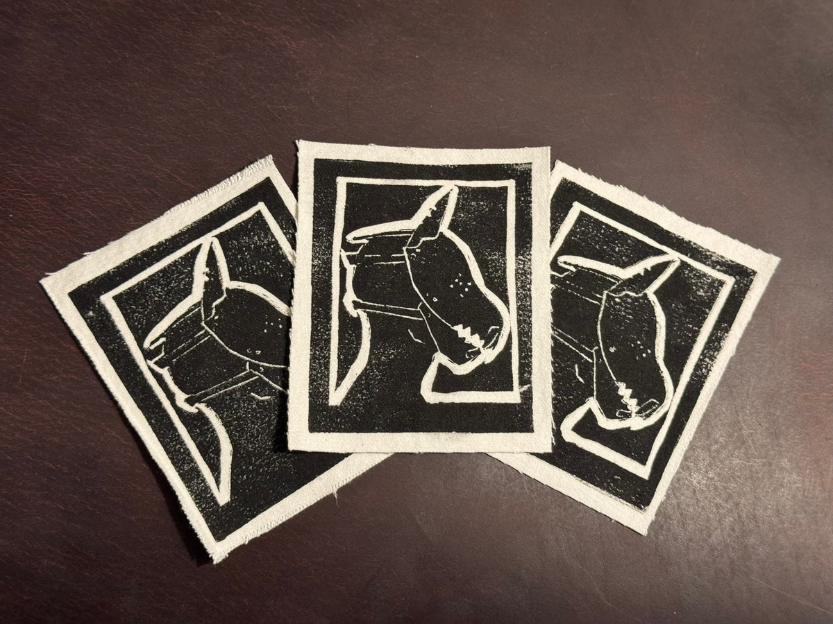 Hound Linocut Patch