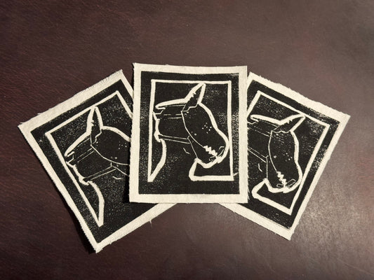 Hound Linocut Patch