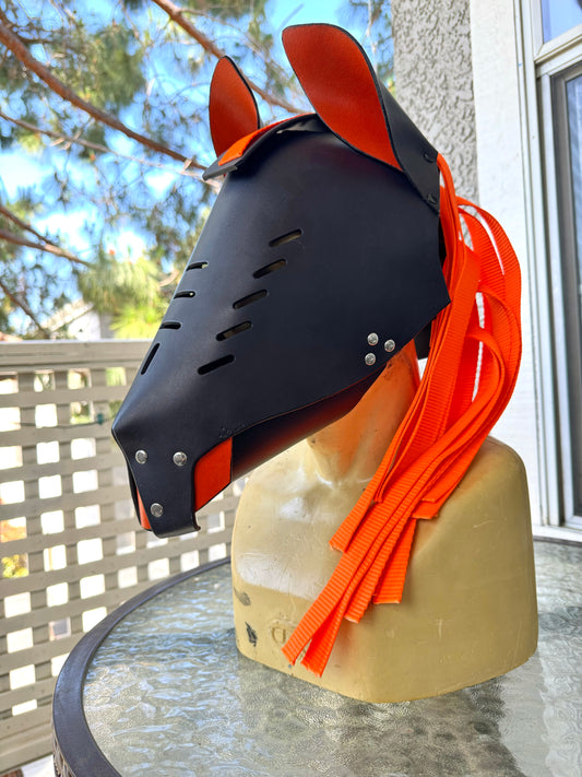 Leather Horse Drone - Orange